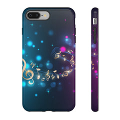 Golden Notes Music iPhone Tough Cases
