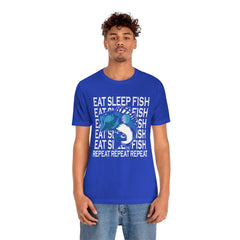 Fishing Repeat Unisex Jersey Short Sleeve Tee
