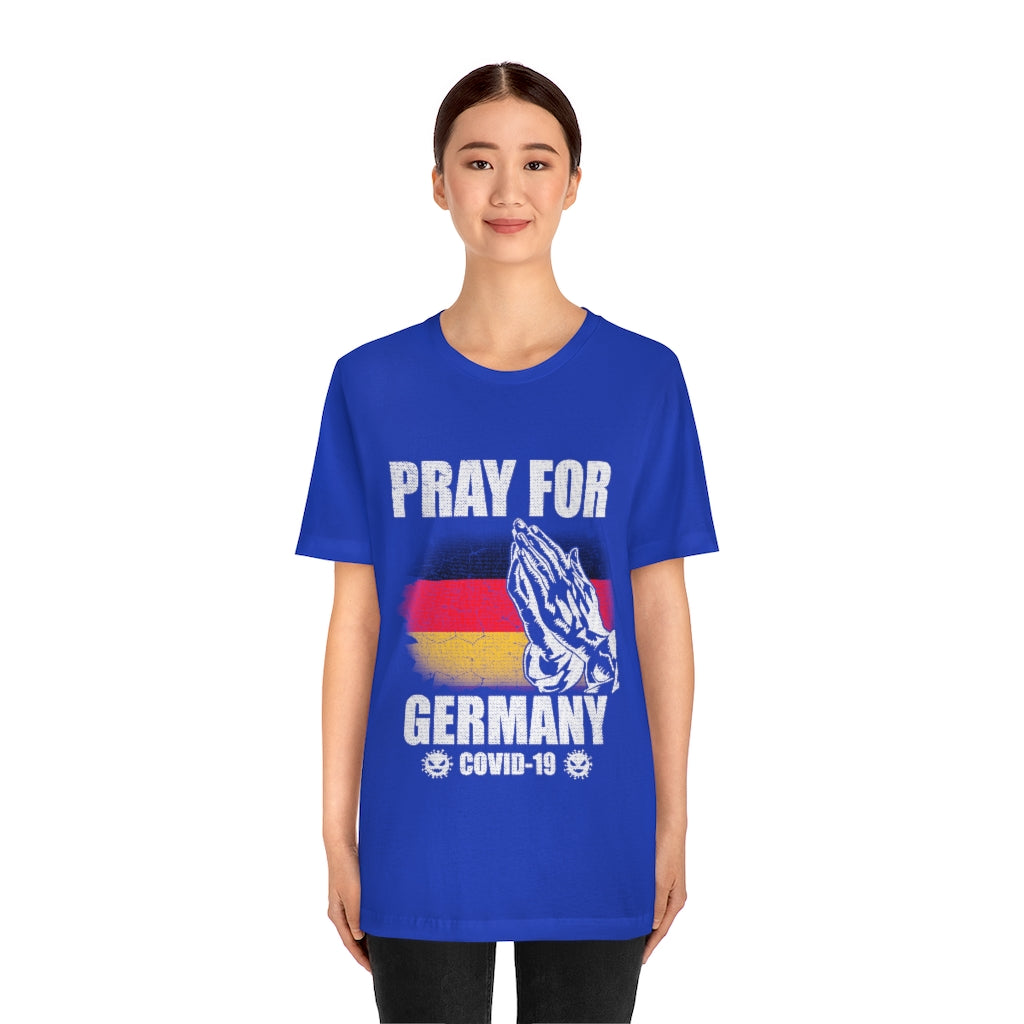 Pray For Germany Unisex Jersey Short Sleeve Tee