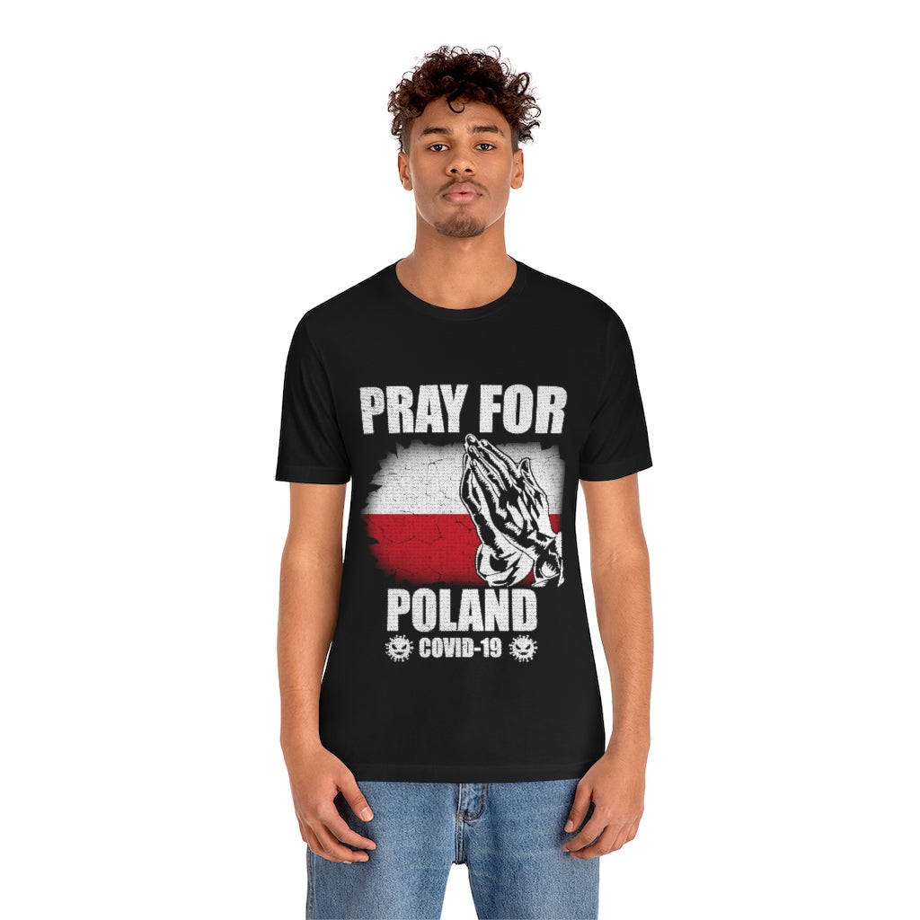 Pray For Poland Unisex Jersey Short Sleeve Tee