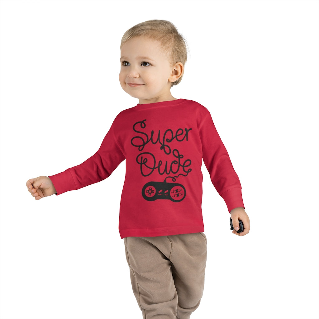 Super Dude Toddler Long Sleeve Tee