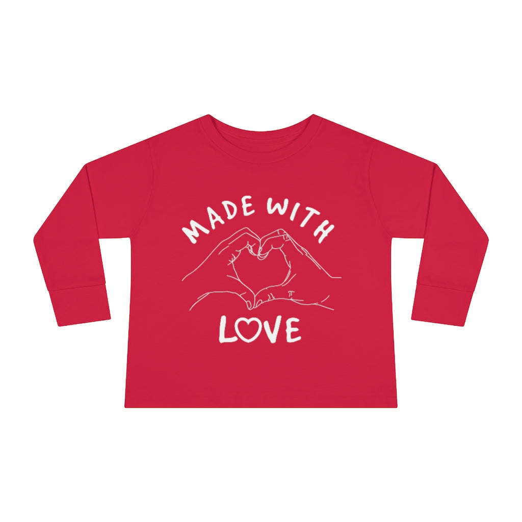 Made With Love Toddler Long Sleeve Tee
