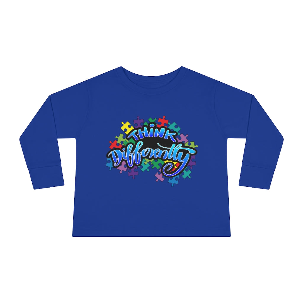 Think Differently Toddler Long Sleeve Tee