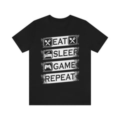 Gaming Repeat Unisex Jersey Short Sleeve Tee