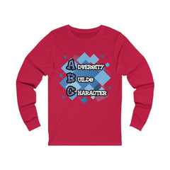 Adversity Builds Character Unisex Jersey Long Sleeve Tee