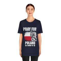 Pray For Poland Unisex Jersey Short Sleeve Tee