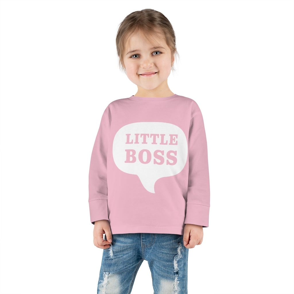 Little Boss Toddler Long Sleeve Tee