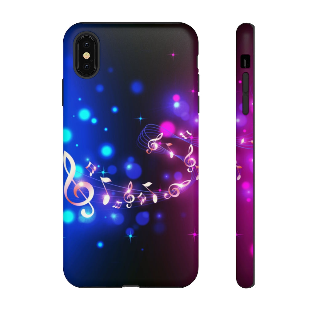 Golden Notes Music iPhone Tough Cases