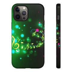 Golden Notes Music iPhone Tough Cases