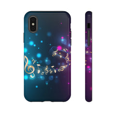 Golden Notes Music iPhone Tough Cases