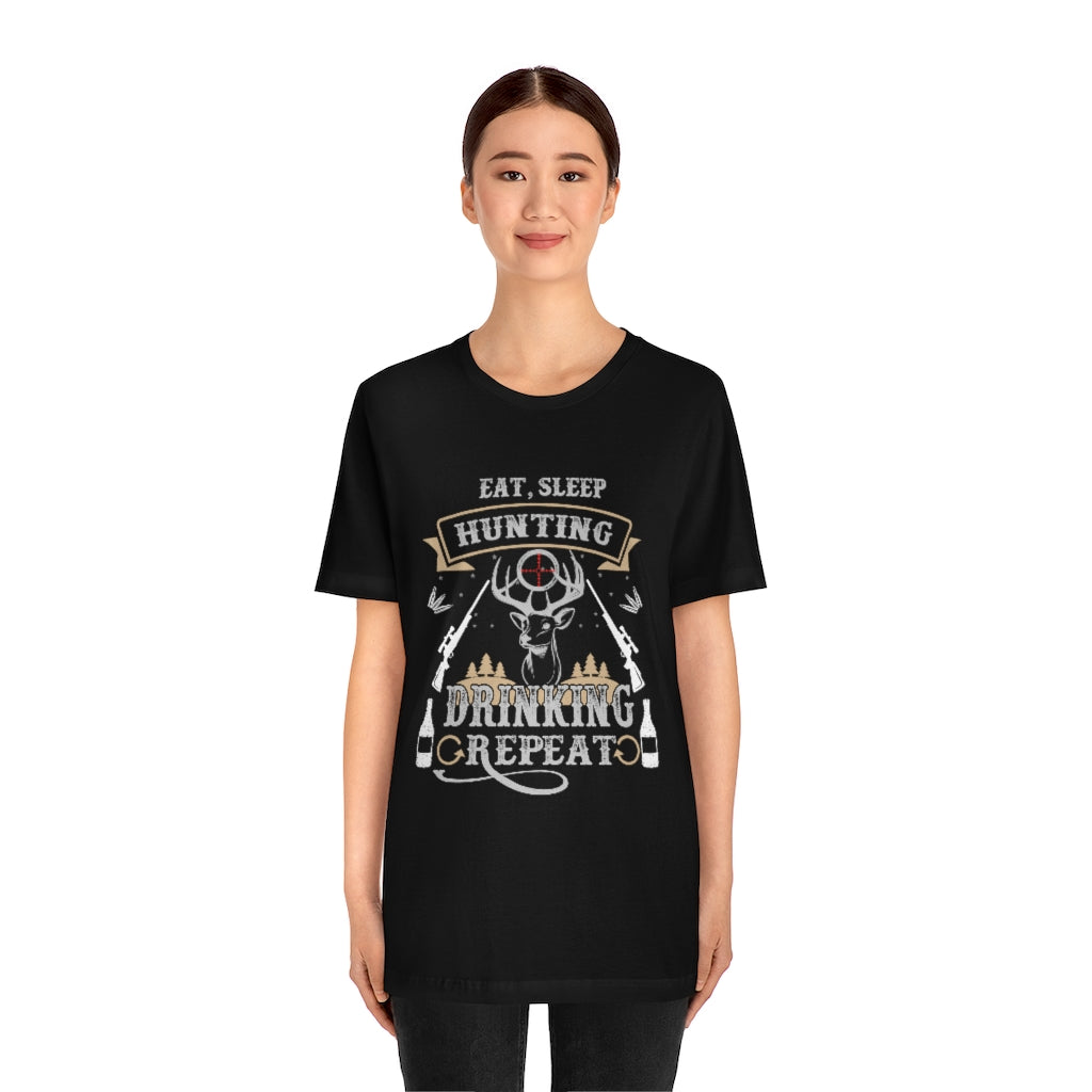 Hunting Repeat Unisex Jersey Short Sleeve Tee