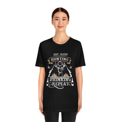 Hunting Repeat Unisex Jersey Short Sleeve Tee