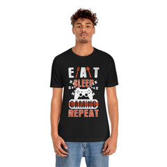 Gaming Repeat Unisex Jersey Short Sleeve Tee