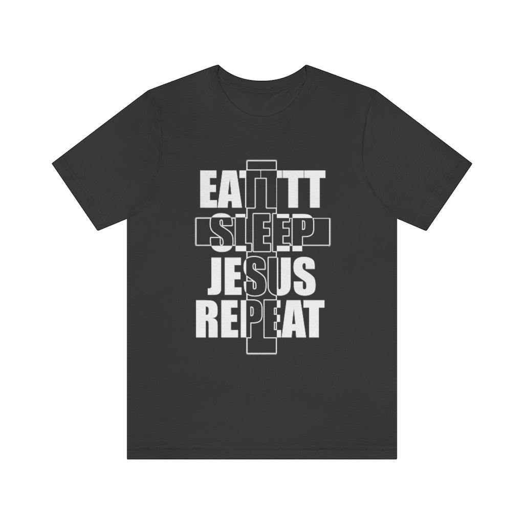 Jesus Repeat Unisex Jersey Short Sleeve Tee