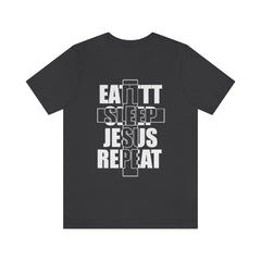 Jesus Repeat Unisex Jersey Short Sleeve Tee