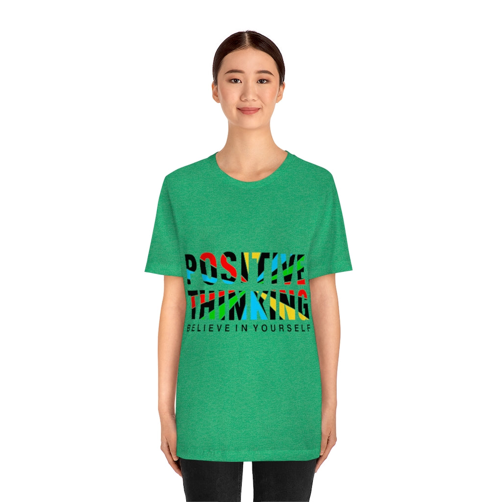 Positive Thinking Unisex Jersey Short Sleeve Tee