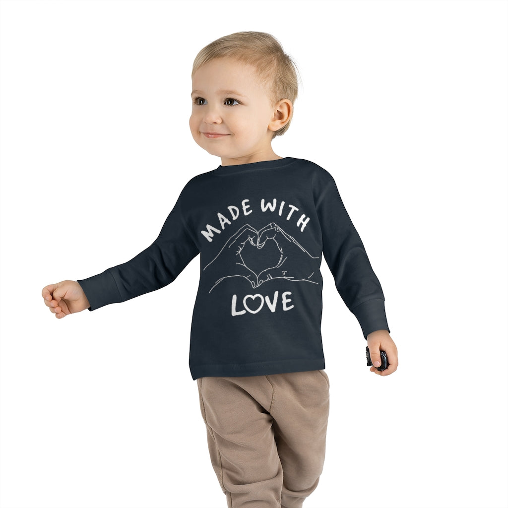 Made With Love Toddler Long Sleeve Tee