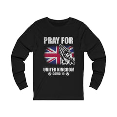 Pray For United Kingdom Unisex Jersey Long Sleeve Tee