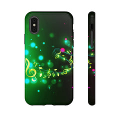 Golden Notes Music iPhone Tough Cases