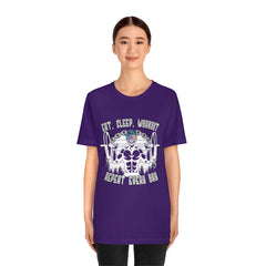 Workout Repeat Unisex Jersey Short Sleeve Tee