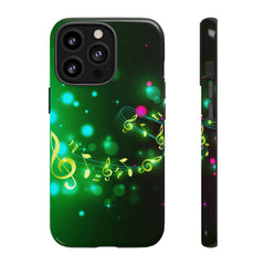 Golden Notes Music iPhone Tough Cases