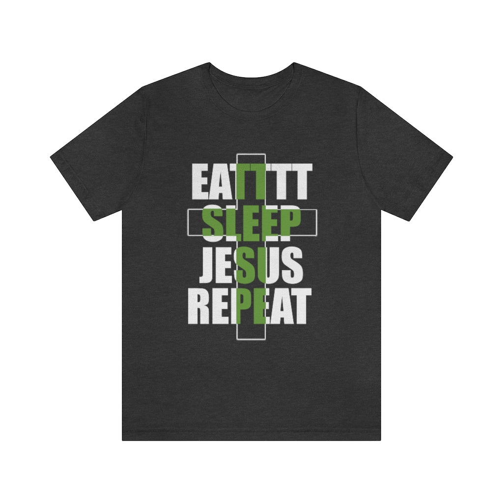 Jesus Repeat Unisex Jersey Short Sleeve Tee