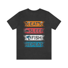 Fishing Repeat Unisex Jersey Short Sleeve Tee