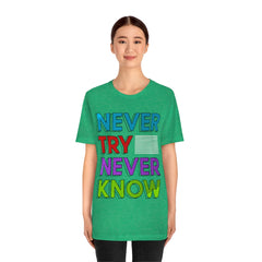 Never Know Unisex Jersey Short Sleeve Tee