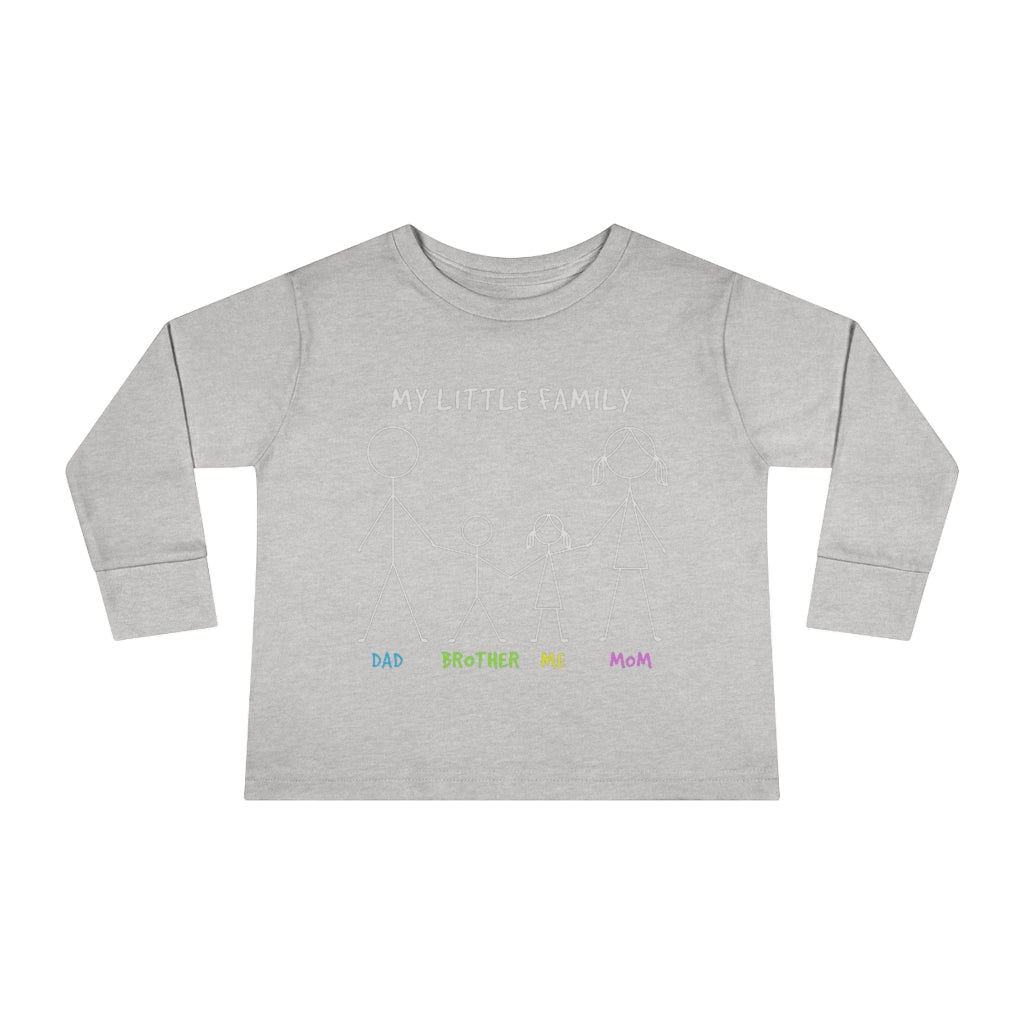 My Little Family Toddler Long Sleeve Tee
