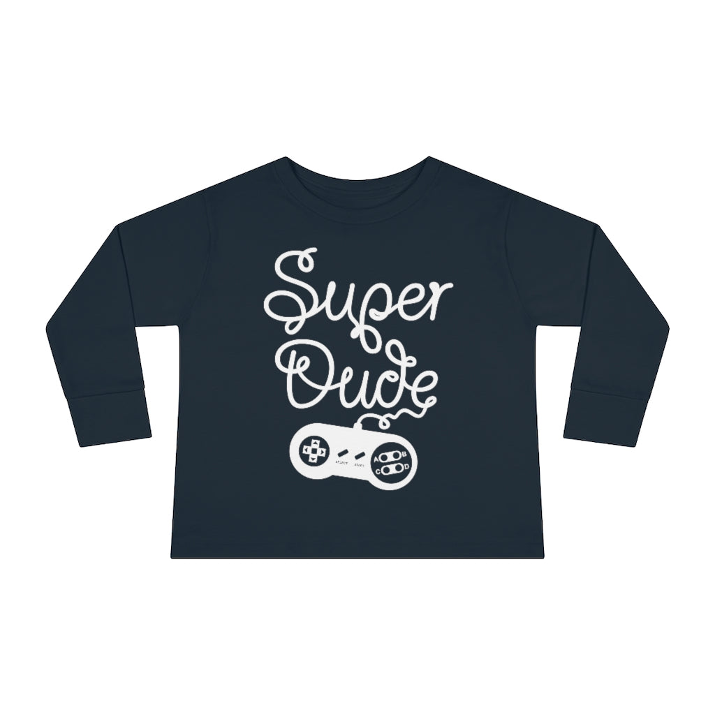 Super Dude Toddler Long Sleeve Tee