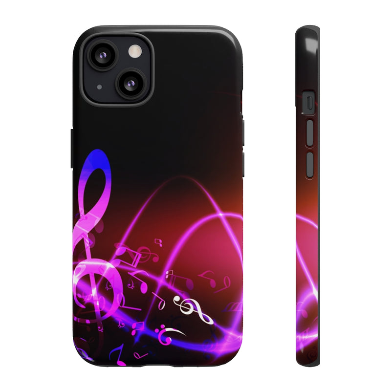 Floating Notes Music iPhone Tough Cases