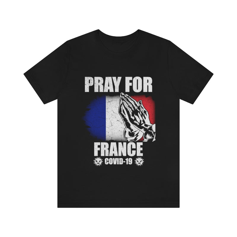 Pray For France Unisex Jersey Short Sleeve Tee