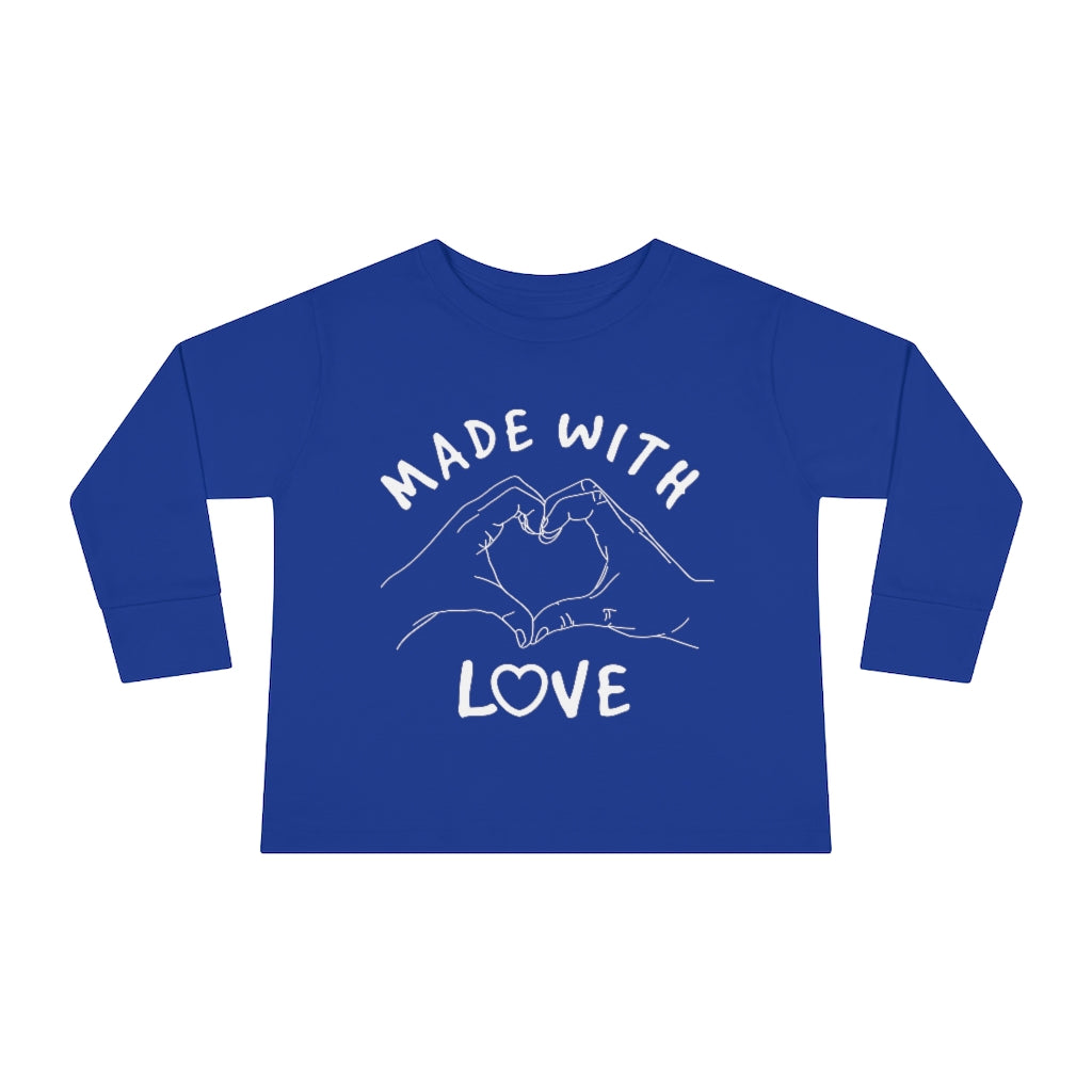 Made With Love Toddler Long Sleeve Tee