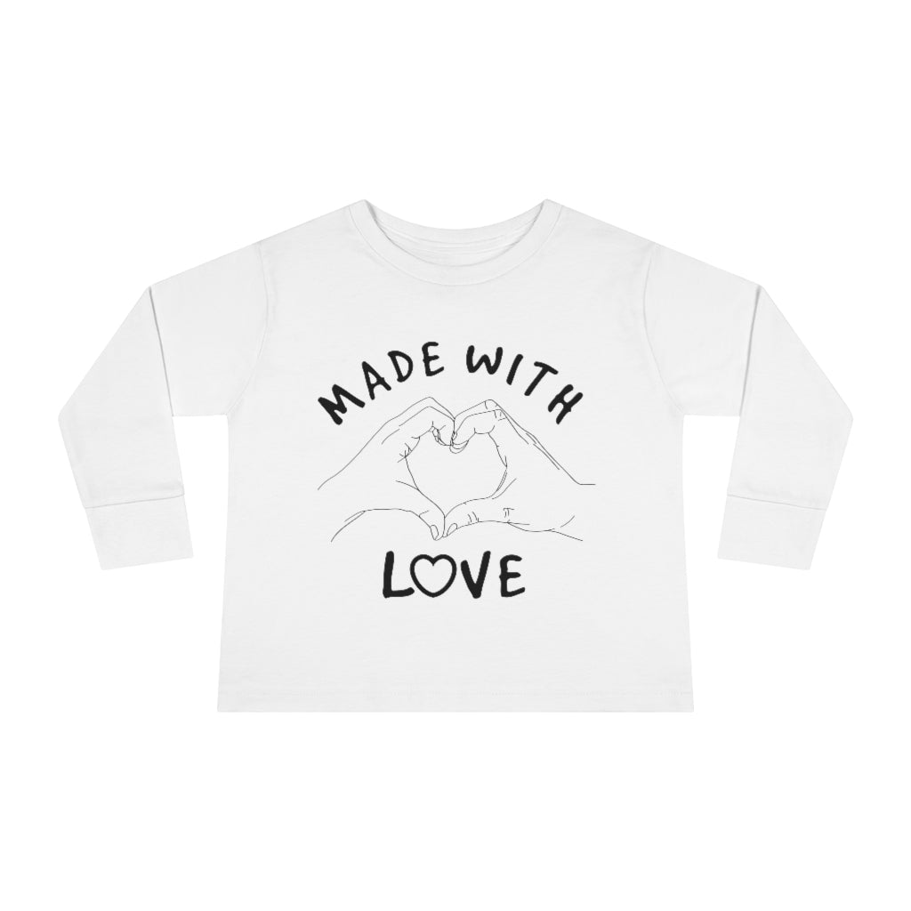 Made With Love Toddler Long Sleeve Tee