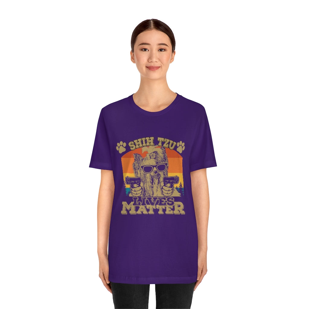 Shih Tzu Lives Matter Unisex Jersey Short Sleeve Tee