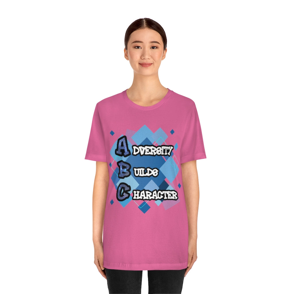 Adversity Builds Character Unisex Jersey Short Sleeve Tee