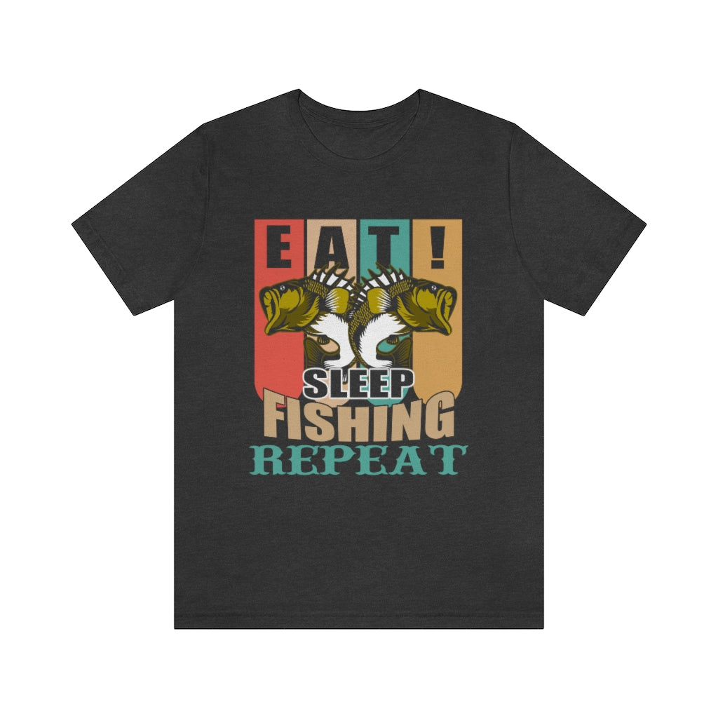 Fishing Repeat Unisex Jersey Short Sleeve Tee