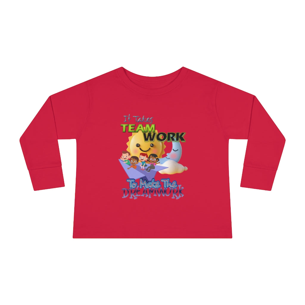 Team Work Toddler Long Sleeve Tee