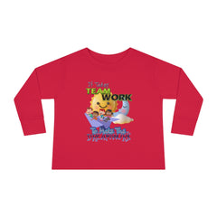 Team Work Toddler Long Sleeve Tee