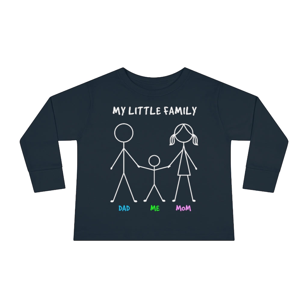 My Little Family Toddler Long Sleeve Tee