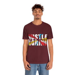 Hustle And Grind Unisex Jersey Short Sleeve Tee