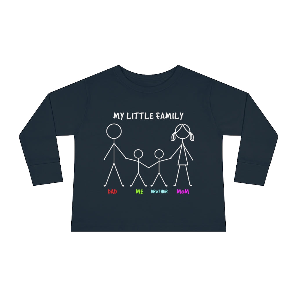 My Little Family Toddler Long Sleeve Tee