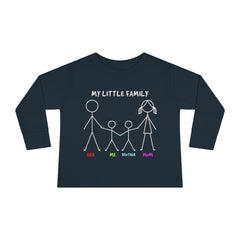 My Little Family Toddler Long Sleeve Tee