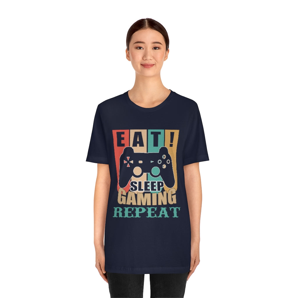 Gaming Repeat Unisex Jersey Short Sleeve Tee