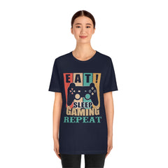 Gaming Repeat Unisex Jersey Short Sleeve Tee
