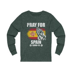 Pray For Spain Unisex Jersey Long Sleeve Tee
