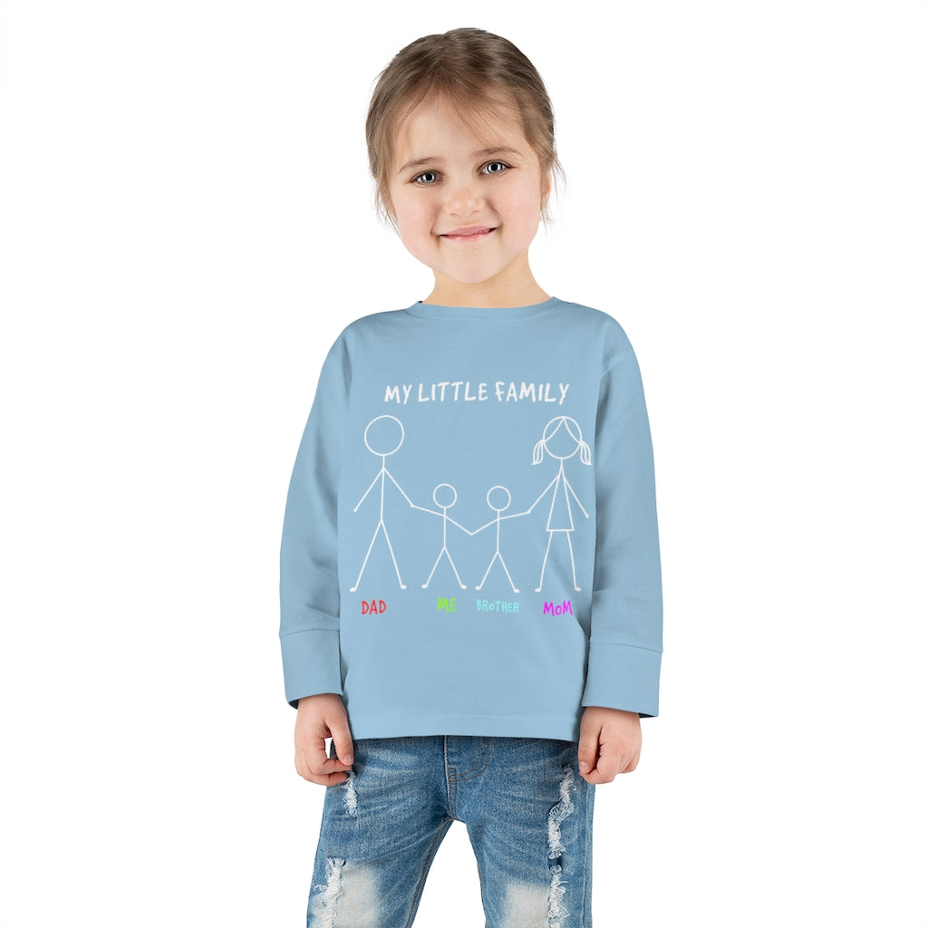 My Little Family Toddler Long Sleeve Tee