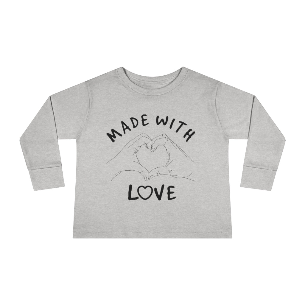 Made With Love Toddler Long Sleeve Tee