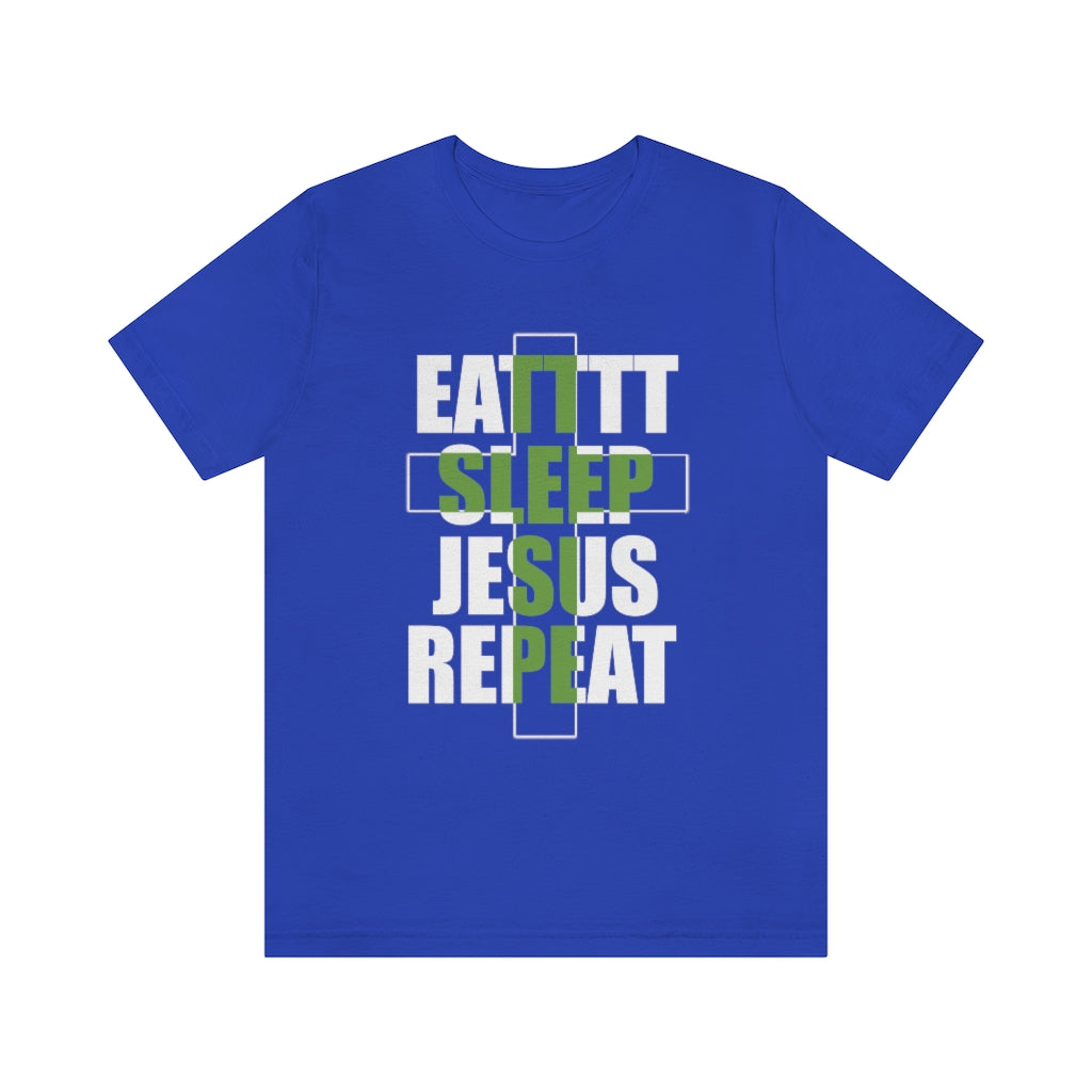 Jesus Repeat Unisex Jersey Short Sleeve Tee