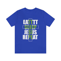Jesus Repeat Unisex Jersey Short Sleeve Tee